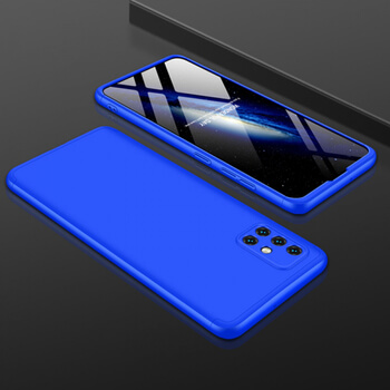 Ochranný 360° celotělový plastový kryt pro Samsung Galaxy A51 A515F - modrý