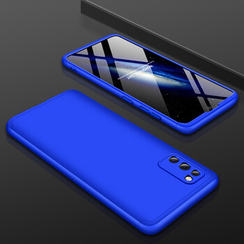 Ochranný 360° celotělový plastový kryt pro Samsung Galaxy A41 A415F - modrý