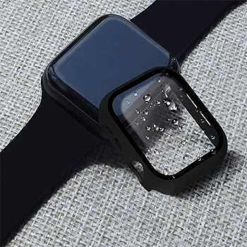 2v1 Kryt s ochranným sklem na Apple Watch 40 mm (5.série) - černý