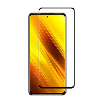 3x 3D tvrzené sklo s rámečkem pro Xiaomi Poco X3 Pro - černé - 2+1 zdarma