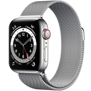 Elegantní kovový pásek pro chytré hodinky Apple Watch SE 44 mm (2020) - světle růžový