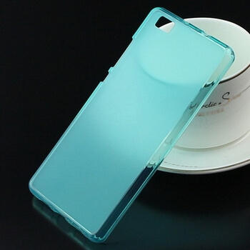 Silikonový mléčný ochranný obal pro Huawei P8 - modrý