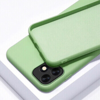 Extrapevný silikonový ochranný kryt pro Apple iPhone 13 Pro Max - světle zelený