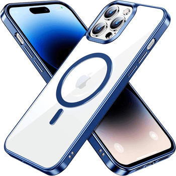 MagSafe silikonový kryt pro Apple iPhone 13 Pro Max - tmavě modrý