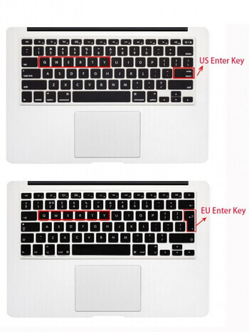 Silikonový ochranný obal na klávesnici EU verze pro Apple MacBook Pro 14" (2023, M2 Pro, M2 ) - průhledný