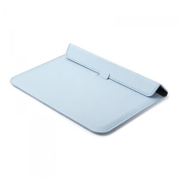 2v1 Pouzdro s magnetem a stojánkem z ekokůže pro Apple MacBook Air 15,3" (2023, M2) - světle modré