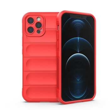 Protiskluzový silikonový ochranný kryt pro Apple iPhone 11 - červený