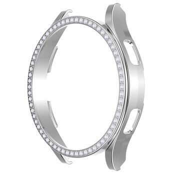 Luxusní ochranný kryt se sklem pro Samsung Galaxy Watch 6 44 mm - stříbrný