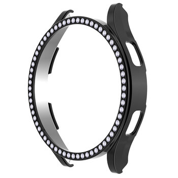 Luxusní ochranný kryt se sklem pro Samsung Galaxy Watch 6 40 mm - černý