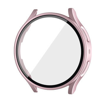 Ochranný kryt se sklem pro Samsung Galaxy Watch 6 40 mm - světle růžový