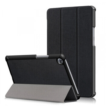 2v1 Smart flip cover + zadní plastový ochranný kryt pro Lenovo Tab M10 Plus (3.generace) - černý
