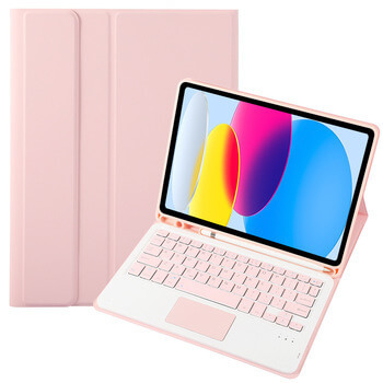 Pouzdro s klávesnicí a držákem na stylus pro Apple iPad Air 10.5" 2019 (3.generace) - světle růžové