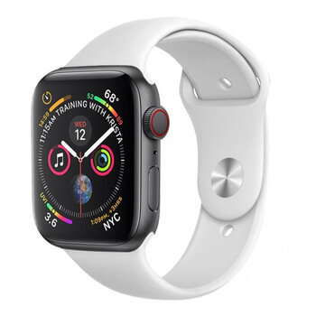 Silikonový řemínek pro chytré hodinky Apple Watch 40 mm (6.série) - bílý