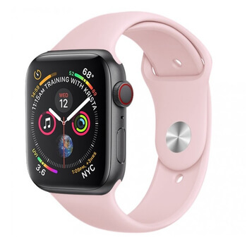 Silikonový řemínek pro chytré hodinky Apple Watch 40 mm (6.série) - světle růžový