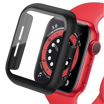2v1 Kryt s ochranným sklem na Apple Watch SE 40 mm (2023) - černý