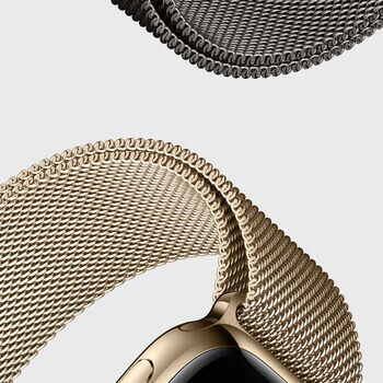 Elegantní kovový pásek pro chytré hodinky Apple Watch SE 44 mm (2023) - světle růžový