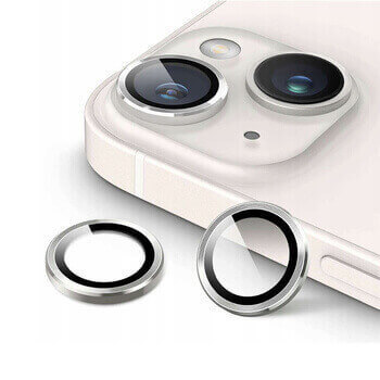 Metalické ochranné sklo na čočku fotoaparátu a kamery pro Samsung Galaxy Z Fold 5 5G F946B - stříbrné
