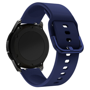 Silikonový řemínek pro chytré hodinky Amazfit GTR 42 mm - tmavě modrý