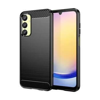 Ochranný silikonový obal karbon pro Samsung Galaxy A25 5G - černý