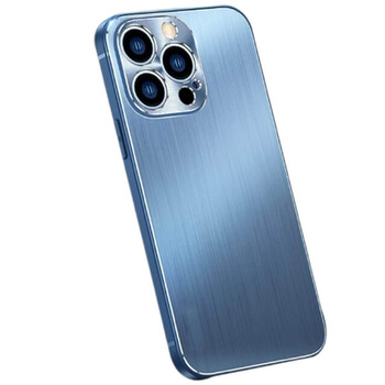 Odolný hliníkovo-silikonový obal pro Apple iPhone 15 Plus - modrý