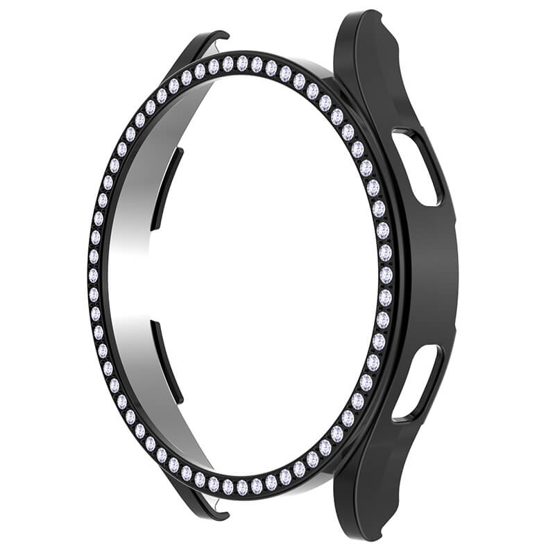 Luxusní ochranný kryt se sklem pro Samsung Galaxy Watch 4 40 mm - černý