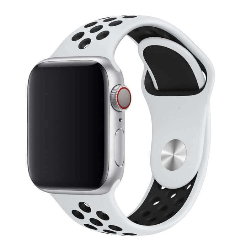 Sportovní silikonový řemínek pro chytré hodinky Apple Watch SE 44 mm (2023) - černý
