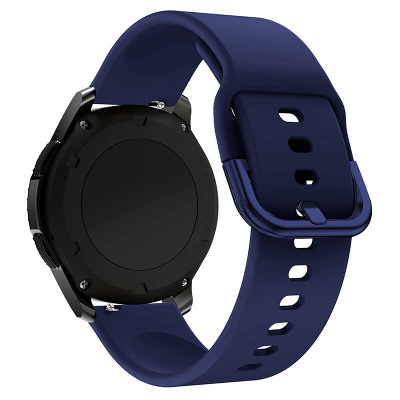 Silikonový řemínek pro chytré hodinky Samsung Galaxy Watch 6 44 mm - tmavě modrý