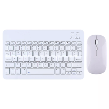 Bezdrátová myš s klávesnicí - bílá