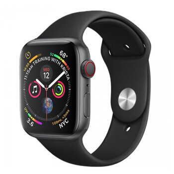 Silikonový řemínek pro chytré hodinky Apple Watch SE 44 mm (2023) - černý